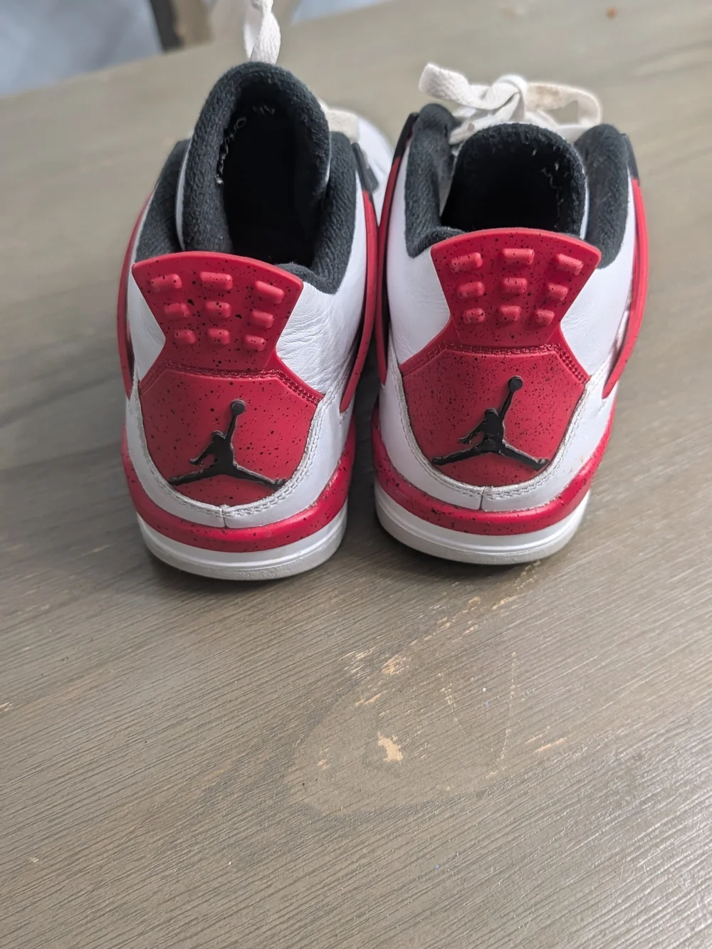 Jordan Retro 4 Basketball Sneakers  Red Cement